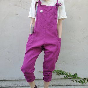 Lucy & Yak Magenta Dungarees